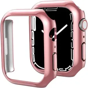 Ahastyle premium PC Matte electroplated na Apple Watch7 45mm rose gold 2 ks #82786