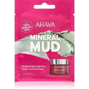 AHAVA Mineral Mud Brightening & Hydrating 6 ml pleťová maska pre ženy výživa a regenerácia pleti; na rozjasnenie pleti; na dehydratovanu pleť