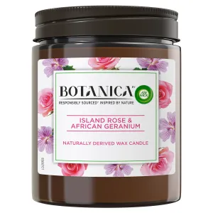 Air Wick Botanica Island Rose & African Geranium vonná sviečka s vôňou ruží 205 g #68573