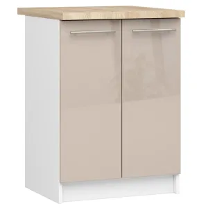 Kuchyňská skříňka Olivie S 60 cm 2D bílá/cappuccino