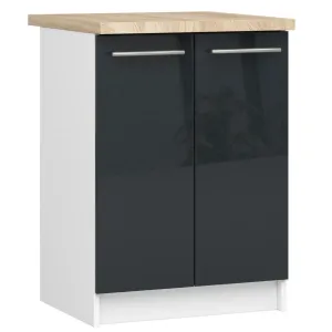 Kuchyňská skříňka Olivie S 60 cm bílá/grafit