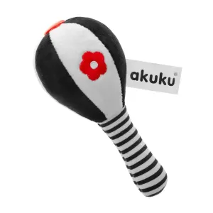 AKUKU - Detská senzorická kontrastná hračka s hrkálkou Palička