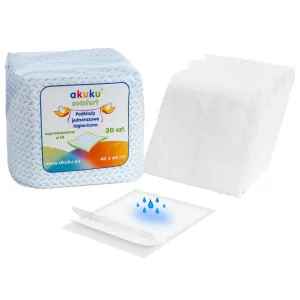 AKUKU jednorazové hygienické podložky 40 × 60 cm, 30 ks