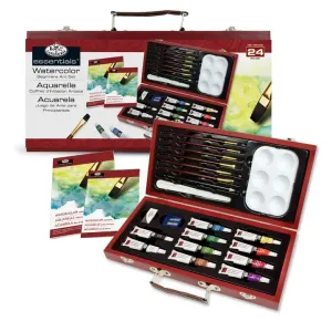 Kufrík / Sada akvarelových farieb v drevenom puzdre for Beginners  (sada akvarelových farieb Royal & Langnickel)