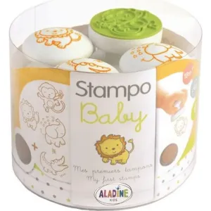 Aladine Pečiatky pre najmenších Stampo Baby 4 ks Safari