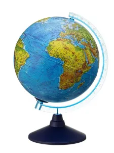 Alaysky Globe 32 cm Reliéfny fyzický a politický glóbus s LED podsvietením, v slovenčine