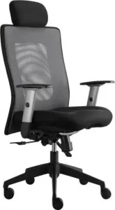 ALBA kancelárská stolička LEXA s podhlavníkom, antracit