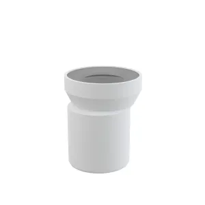 ALCA PLAST - Dopojovací nátrubok k WC 110 excentrický 158mm PP/biely A92