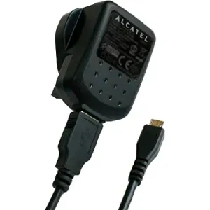 Nabíjací Adaptér Alcatel USB - Čierna KP21168