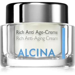 ALCINA Rich Anti-Aging Cream 50 ml denný pleťový krém pre ženy na zmiešanú pleť; výživa a regenerácia pleti; proti vráskam; na dehydratovanu pleť