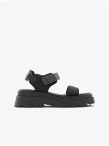 Sandále Aldo Cendrix dámske, čierna farba, na platforme #656170