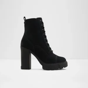 Čierne dámske kožené zimné členkové topánky ALDO Rebel2.0
