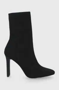 Členkové topánky Aldo dámske, čierna farba, na podpätku #8721228