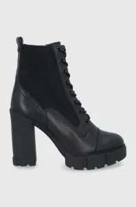 Členkové topánky Aldo dámske, čierna farba, na podpätku #6330403