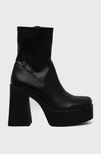 Členkové topánky Aldo Grandstep dámske, čierna farba, na platforme, #6784362