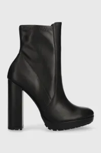Členkové topánky Aldo Ocomatha dámske, čierna farba, na podpätku, 13658279.OCOMATHA