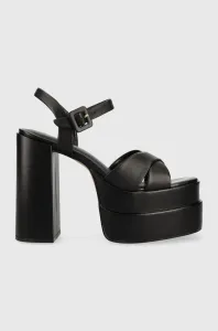 Kožené sandále Aldo Gisell čierna farba, 13540201.GISELL #7031184