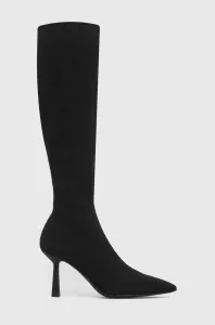 Vysoké čižmy Aldo Helagan dámske, čierna farba, na vysokom podpätku, 13620991Helagan