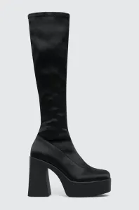 Vysoké čižmy Aldo Moulin dámske, čierna farba, na podpätku, 13621051Moulin