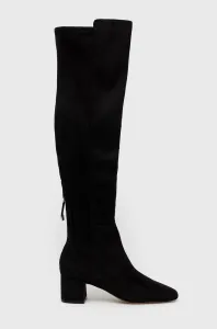Vysoké čižmy Aldo Pellagia dámske, čierna farba, na podpätku, #285917