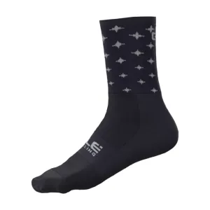 ALÉ Cyklistické ponožky klasické - STARS - modrá/biela