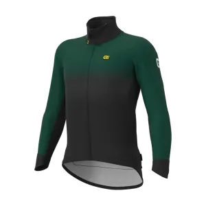 ALÉ Cyklistická zateplená bunda - PR-S GRADIENT - zelená/čierna
