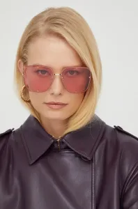 Slnečné okuliare Alexander McQueen dámske, ružová farba #246627