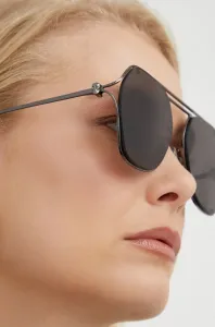 Slnečné okuliare Alexander McQueen dámske, šedá farba #246630