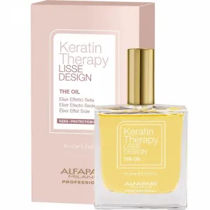 ALFAPARF MILANO Keratin Therapy Lisse Design 50 ml olej na vlasy pre ženy na všetky typy vlasov; na rozštiepené končeky #4490052