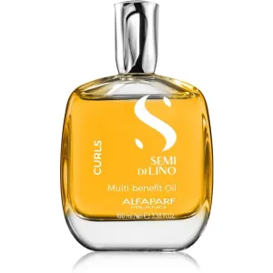 Alfaparf Milano Semi Di Lino Curls Multi-Benefit Oil multifunkčný suchý olej pre lesk vlnitých a kučeravých vlasov 100 ml