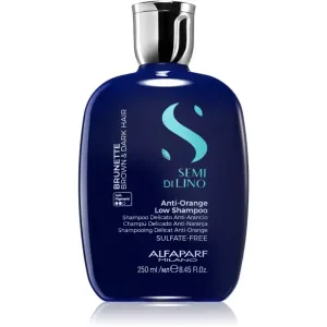 Alfaparf Milano Semi Di Lino Brunette Anti-Orange Low Shampoo neutralizujúci šampón pre hnedé odtiene 250 ml