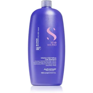 Alfaparf Milano Semi Di Lino Blonde Intense Anti-Yellow Low Shampoo neutralizujúci šampón pre blond vlasy 1000 ml