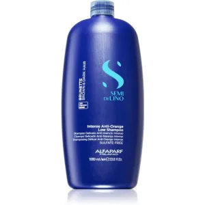 Alfaparf Milano Semi Di Lino Brunette Anti-Orange Low Shampoo neutralizujúci šampón pre hnedé odtiene 1000 ml
