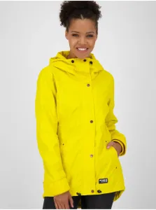 Žltá dámska ľahká bunda s kapucňou Alife and Kickin #1066240