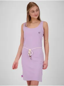 Svetlofialové dámske krátke šaty so zaväzovaním Alife and Kickin Jennifer #1066046