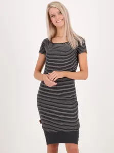 Dark Grey Striped Dress Alife and Kickin - Women #1042990