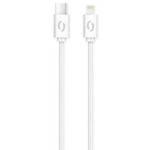 Kábel Aligator Power 3A, USB-C na Lightning, biely