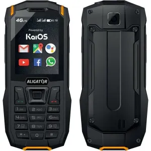 Odolný tlačidlový telefón Aligator K50 eXtremo, KaiOS, oranžová