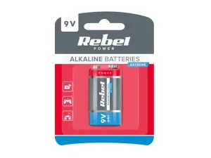 Batéria 6LR6 (9V) alkalická REBEL EXTREME 1ks / blister BAT0092B #3746889