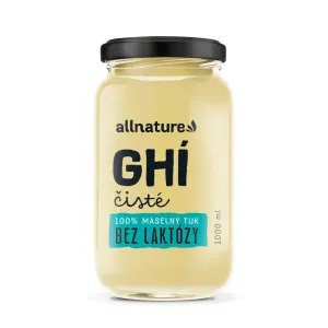 Allnature GHÍ čisté maslový tuk, bez laktózy 1x1000 ml