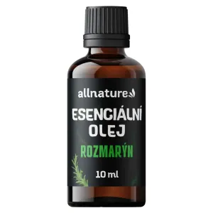 Allnature Esenciální olej rozmarýn esenciálny vonný olej na podporu pamäti a koncentrácie 10 ml