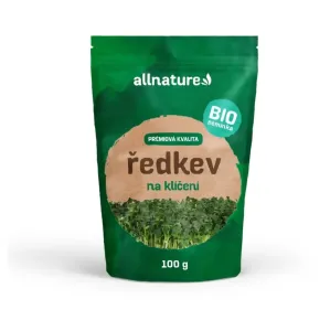 Allnature Reďkovka semienka na klíčenie BIO semienka v BIO kvalite 100 g