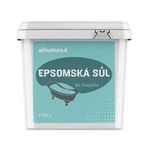 Allnature Epsomská soľ soľ do kúpeľa 5000 g