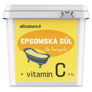 Allnature Epsomská soľ Vitamin C soľ do kúpeľa s vitamínom C 5000 g