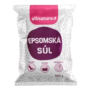 Allnature Epsomská soľ soľ do kúpeľa 500 g