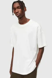 Bavlnené tričko AllSaints biela farba, jednofarebné #8468711