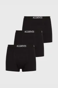 Boxerky AllSaints (3-pak) pánske, čierna farba #4728070