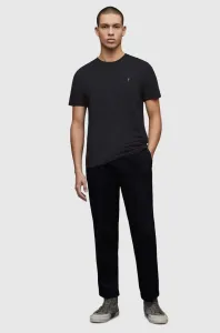 Tričko AllSaints pánske, čierna farba, jednofarebné #8721152