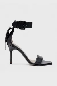 Kožené sandále AllSaints Noir čierna farba, WF677Y #8835789