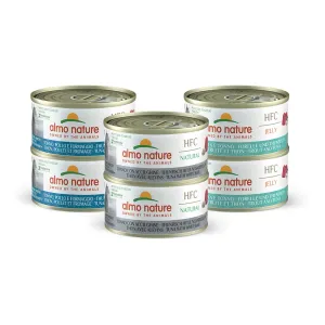 Almo Nature HFC Natural 6 x 70 g - mix tuniak (3 druhy)